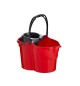 Balde com Espremedor Oval 15 Litros Vermelho