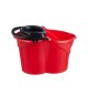 Balde com Espremedor Oval 15 Litros Vermelho