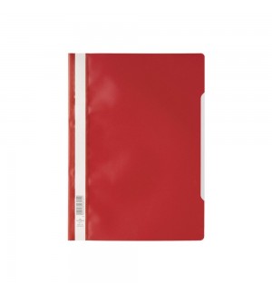 Classificador Capa Transparente Vermelho Durable 257303 1un