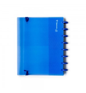 Caderno Inteligente A5 PP Ambar EcoSmart Azul Cobalto 100Fls