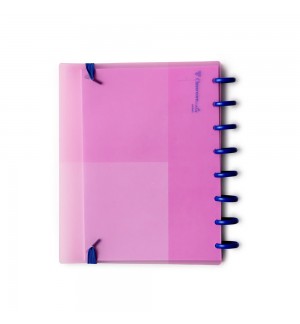 Caderno Inteligente A5 PP Ambar EcoSmart Rosa 100Fls 1un