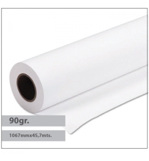Papel 1067mmx045,7m 090g Premium Coated Evolution 1 Rolo
