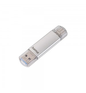 Pen Drive USB-C/ USB-A 3.1/3.0 32GB Hama C-Laeta Prata