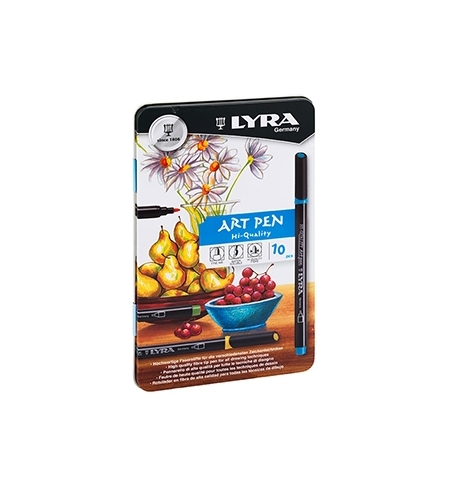 Marcador Lyra Hi-Quality Art Pen Cx Metal 10un