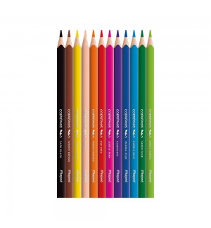 Lápis Cor 12un Cx Cartão Maped Peps Strong