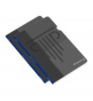 Caderno Agrafado A4 Pautado PP Ambar Preto 48Fls 2un