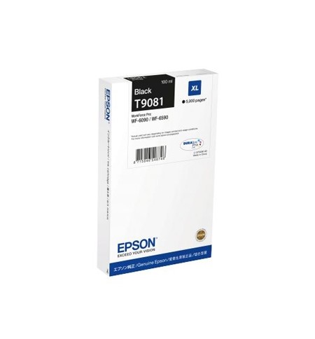 Tinteiro Epson T9081 Preto C13T908140 100ml 5000 Pág.