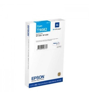 Tinteiro Epson T9082 Azul C13T908240 39ml 4000 Pág.