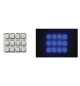 Dome Light com LEDs Azuis 12V 17x20mm