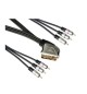 Cabo SCART Profissional para 4xRCA Audio + 2xRCA Video 1,5m