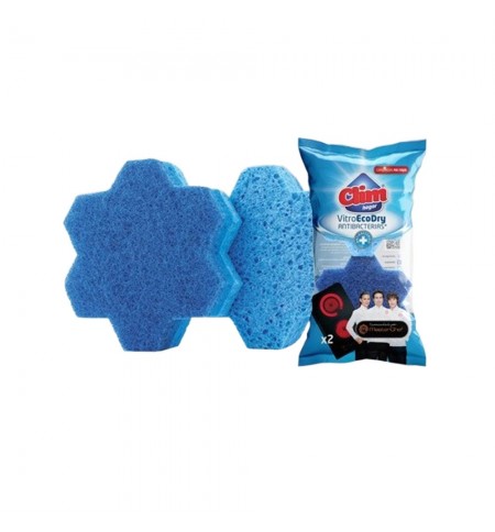 Esfregão Esponja Vitrocerâmica Eco Dry Clim Pack 2un