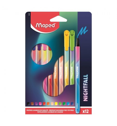 Marcador Feltro 012un Maped Peps Nightfall