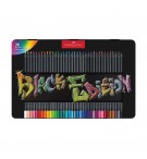 Lápis Cor 36un Cx Metal Faber-Castell Black Edition 18cm