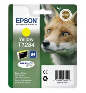 Tinteiro Epson T1284 Amarelo C13T12844011 3,5ml 225 Pág.
