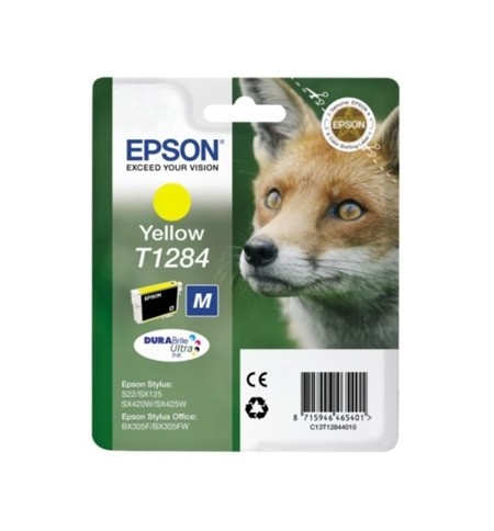 Tinteiro Epson T1284 Amarelo C13T12844011 3,5ml 225 Pág.