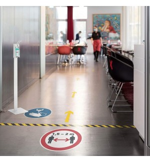 Sinalética Chão Forma Seta Durable Pack 10un