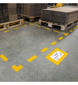 Moldura Marcação Chão Adesiva A5 210x148mm Pack 10un