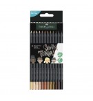 Lápis Cor 12un Faber-Castell Black Edition Tons Pele 18cm