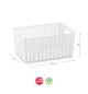 Caixa Arrumação Rattan Nº3 10L Branco