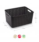 Caixa Arrumação Rattan Nº5 18L Wengue