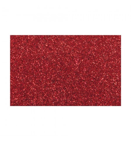Placa de Cor Musgami Vermelho Glitter 50x70cm 1un