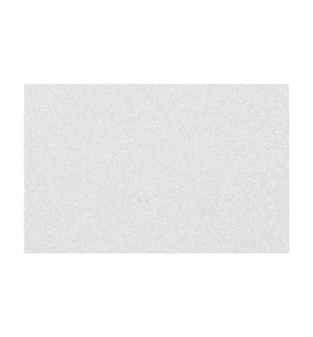 Placa de Cor Musgami Branco Glitter 50x70cm 1un