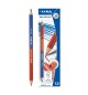 Lápis Bicolor Azul/Vermelho Lyra Duo Médio 1un