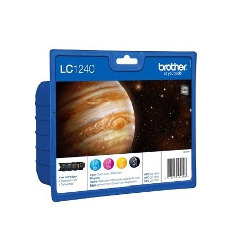Pack Tinteiros Brother LC1240VALBP 4 Cores