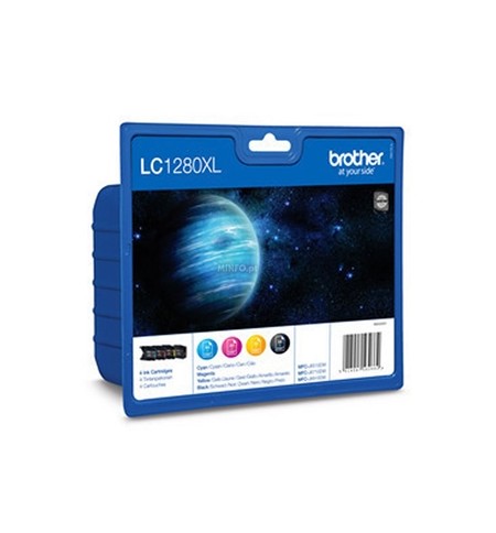 Pack Tinteiros Brother LC1280XLVALBP 4 Cores