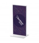 Expositor Porta Folhetos Acrilico 1/3 A4 em T Vertical