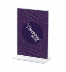 Expositor Porta Precos Acrilico 2 Face A4 em T