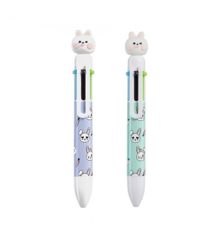 Esferográfica (6 Cores) Coelho Corpo Sortido 1un