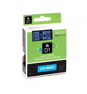 Fita 19mmx7m Preto/Azul Poliéster 45806