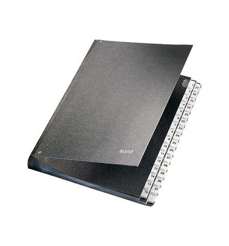 Pasta Assinaturas Leitz 5831 - 1-31 Divisoes Preto