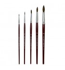 Pincel Guache Aguarela Redondo Nº1/2/4/6/10 Giotto 5un