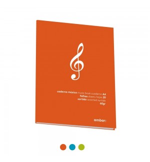 Caderno de Música A4 Ambar Sortido 20Fls