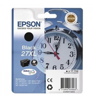 Tinteiro Epson 27XL Preto C13T27114010 17,7ml 1100 Pág.