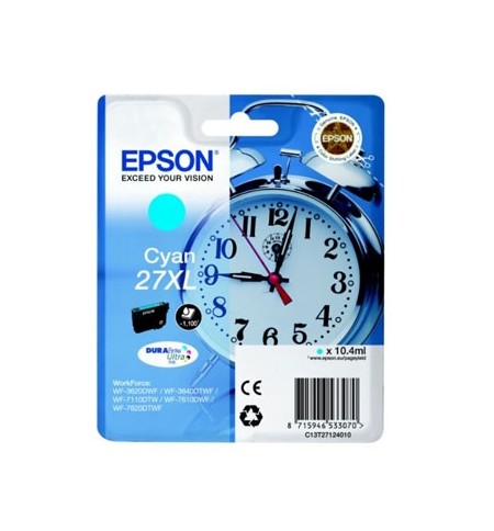 Tinteiro Epson 27XL Azul C13T27124010 10,4ml