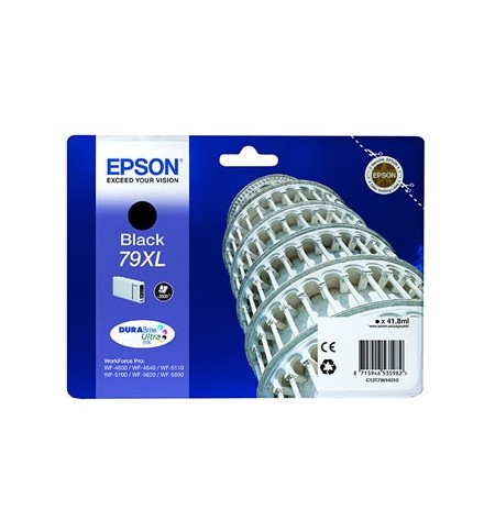 Tinteiro Epson 79XL Preto C13T79014010 41,8ml 2600 Pág.