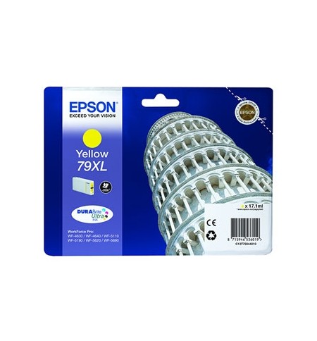 Tinteiro Epson 79XL Amarelo C13T79044010 17,1ml 2000 Pág.