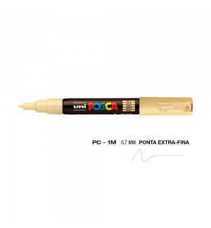 Marcador Uniball Posca PC-1M 0,7mm Bege (45) 1un