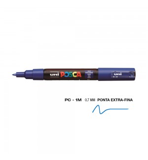 Marcador Uniball Posca PC-1M 0,7mm Azul (33) 1un
