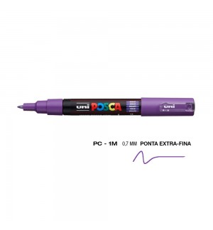 Marcador Uniball Posca PC-1M 0,7mm Violeta (12) 1un