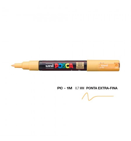 Marcador Uniball Posca PC-1M 0,7mm Apricot (P4) 1un