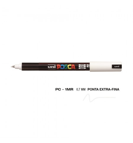 Marcador Uniball Posca PC-1MR 0,7mm Branco (1) 1un