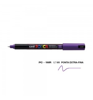 Marcador Uniball Posca PC-1MR 0,7mm Violeta (12) 1un