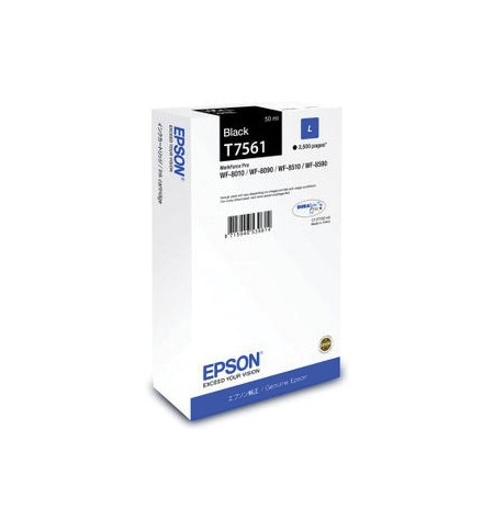 Tinteiro Epson T7561 Preto C13T756140 50ml 2500 Pág.