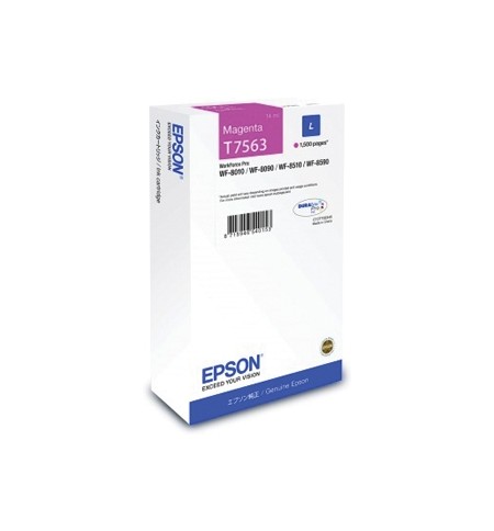 Tinteiro Epson T7563 Magenta C13T756340 14ml 1500 Pág.