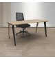 Secretaria LinhaART 1200x800x740 Estrutura Preto/Tampo Faia