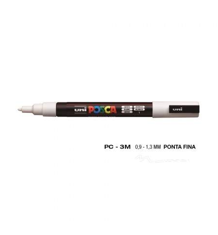 Marcador Uniball Posca PC-3M 0,9mm Branco (1) 1un